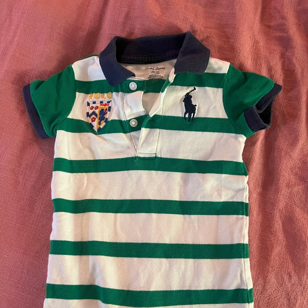 Ralph Lauren Stripped Baby Boy Romper